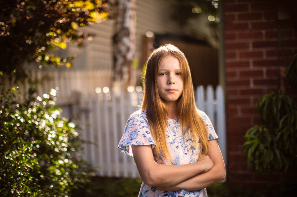Ava Paine, 11, is one of four students at Essendon Primary School who tried to get the school council to continue the three-night beach or snow camp this year.