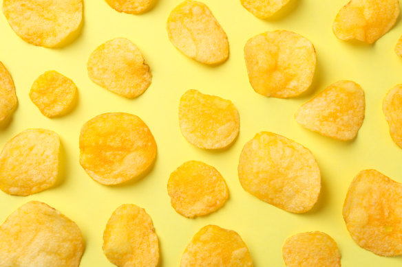The umami hit: savory snacks such as chips trick the body into thinking it’s getting protein with none of the satisfying payoff.