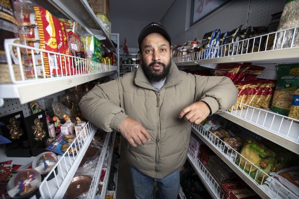 Nirajan Poudyal moved to Australia in 2008 and now runs Nepalese grocery store in southern Sydney. 