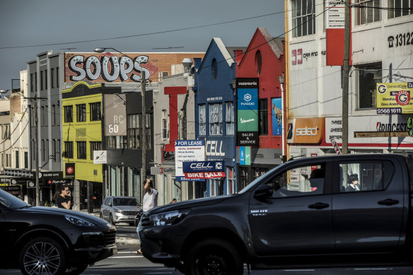 Sorely in need of revival ... Parramatta Road at Annandale.