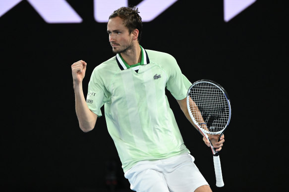 Daniil Medvedev will meet Rafael Nadal in Sunday’s decider.