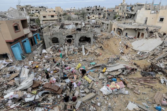 Israeli bombardment and ground invasions have left vast areas of Gaza in ruins.