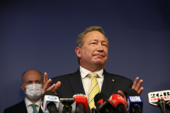 Billionaire Andrew Forrest is among those with an interest in Nickel as a key ingredient for decarbonising the economy. 