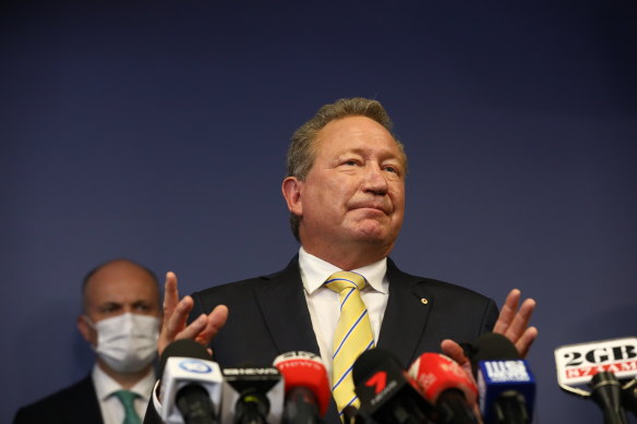 Billionaire Andrew Forrest - taming emissions