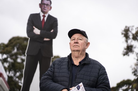 Independent candidate Ian Cook contesting the Mulgrave byelection.