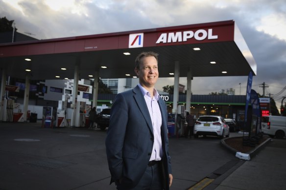 Ampol chief executive Matt Halliday says the rebranding has been successful