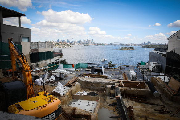 A knock-down-rebuild on Vaucluse Road in Sydney.