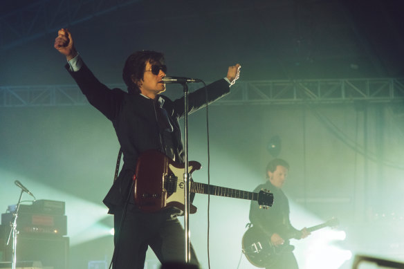 Arctic Monkeys perform at Sidney Myer Music Bowl on January 4.