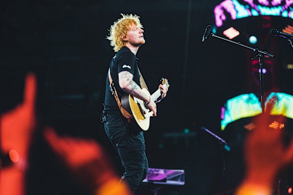 Ed Sheeran during his last visit to Australia in 2023.