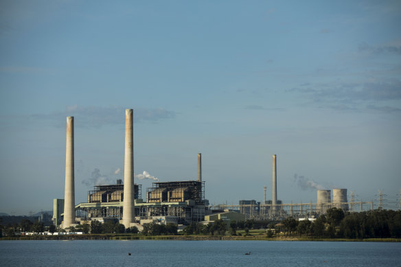 AGL’s Liddell and Bayswater power stations in the Hunter.