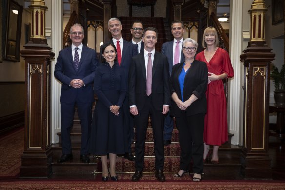 The NSW government’s interim cabinet members were sworn in this morning.