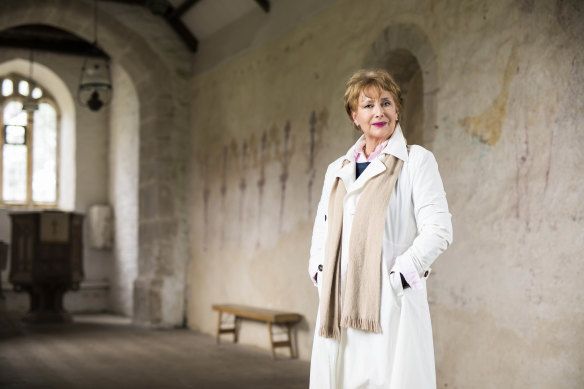 Minette Walters in Dorset, where she and her husband live in a historic manor house.