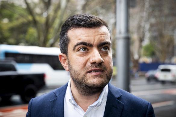 Former Labor Senator Sam Dastyari arrives at the ICAC in August.