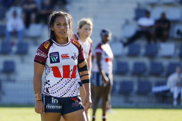 Cecelia Smith, in action for the Queensland Reds against the NSW Waratahs in April, has overcome adversity to power the Reds to the final against the defending champions, Fijiana Drua.