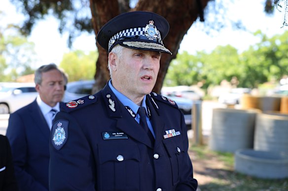 Comissário de Polícia de WA, Coronel Blanch.
