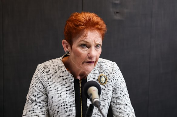 One Nation leader Senator Pauline Hanson says Australia should spend 5 per cent of gross domestic product on defence.