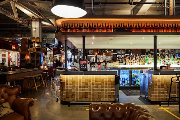 Discount clothes have made way for high-class eats at Hay St Market. 