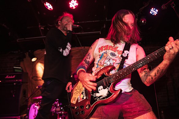 Guitarist Lindsay McDougall and frontman Jay Whalley. 