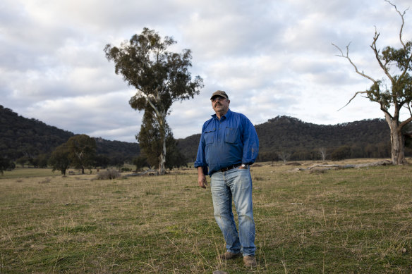 David Clarke at his Coxs Creek property which is in one of the areas designated for coal mine exploration.
