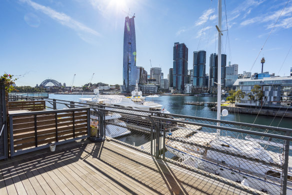 Four office suites at Jones Bay Wharf in Pyrmont Sydney are on the market