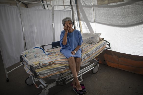 Nancy Rodriguez, a 76-year-old COVID-19 patient. The virus has hit Venezuela hard.