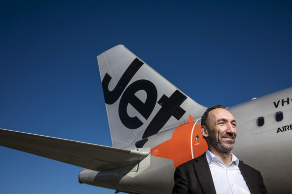 Jetstar chief executive Gareth Evans. The carrier is the first to open up direct flights to the expanded Busselton-Margaret River Regional Airport.