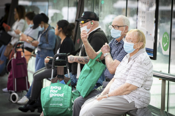 Compulsory masks on public transport are likely to remain even after other restrictions are eased. 