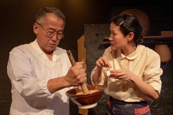 Mayu Iwasaki and Shingo Usami in a scene from The Face of Jizo.