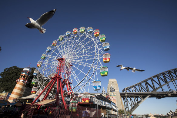 The Luna Park ferris wheel... a great place to take visitors to Sydney.