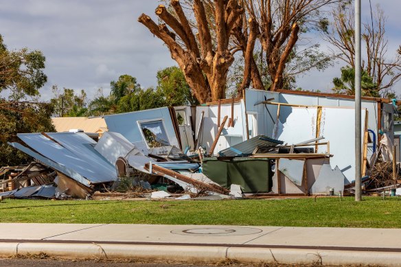 Concerns about exposed asbestos have been raised by locals. 