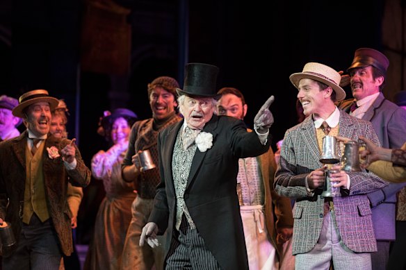 Reg Livermore in the 2016 production of My Fair Lady at the Sydney Opera House. He is reprising his role of Alfred Doolittle.