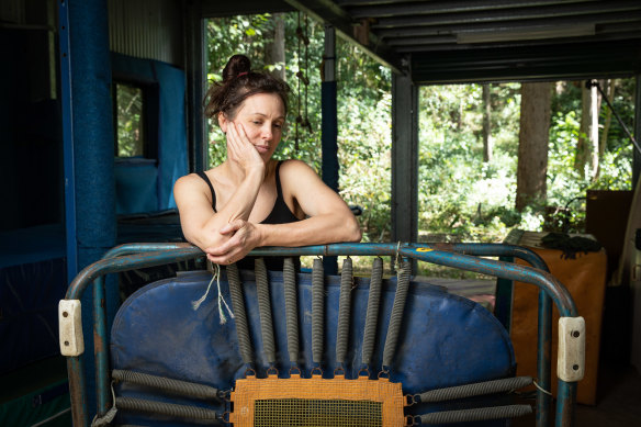 Alison at her home in Buderim on the Sunshine Coast. 