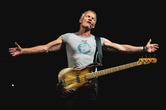 Sting had the crowd wrapped around his finger when he performed in Melbourne.