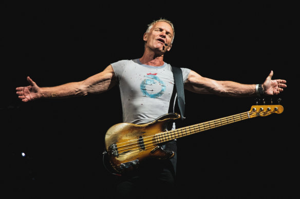 Performing in Melbourne, Sting had the crowd wrapped around his finger.