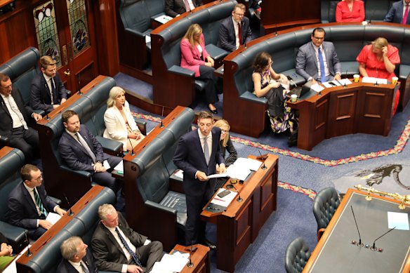 Zempilas in Parliament on Tuesday.