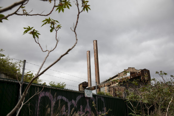 The White Bay power station lies defunct in 2020.
