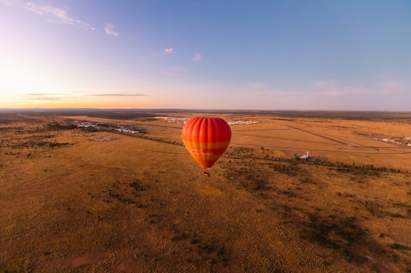 The Red Centre from above.