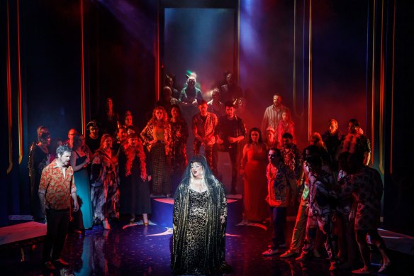 A scene from Melbourne Opera’s production of Lucrezia Borgia.