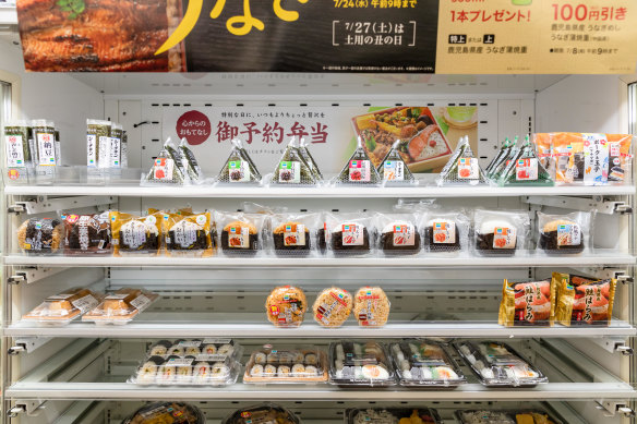 Convenience stores sell coffee, pastries and high-quality pre-packed snacks.