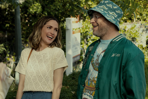 Rose Byrne and Seth Rogen bring combustible humour and giddy camaraderie to Platonic.