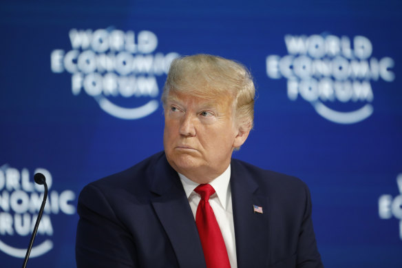 While the impeachment trial commenced in Washington, Trump was the keynote speaker at the World Economic Forum in Davos, Switzerland.