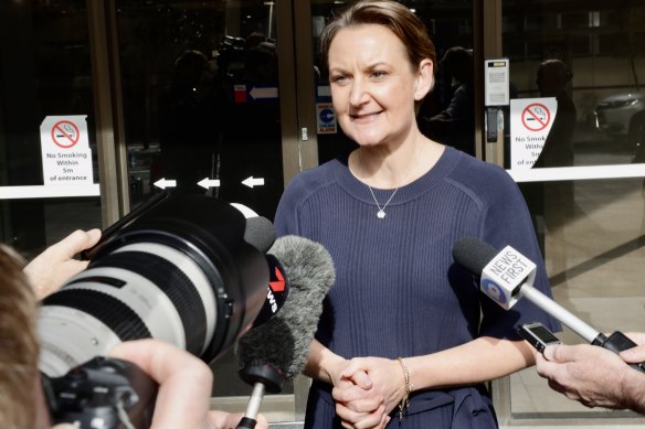 WA Health Minister Amber-Jade Sanderson addresses media on Tuesday, May 30 after she gains support from Labor’s left for the premier’s job. 