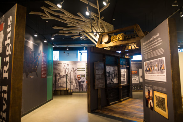 The extraordinary exhibits of the Black Holocaust Museum focus on African American slavery, the enforced segregation and ongoing injustices of racism.
