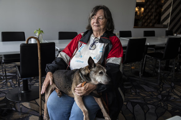 Mullumbimby resident Mary Carolan will remain at the local RSL evacuation centre until she’s told it’s safe to return home.