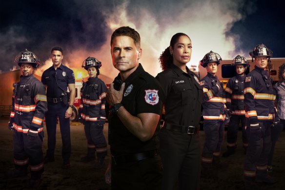 Rob Lowe in 9-1-1 Lone Star, to which producer Ryan Murphy brings his trademark style: agonised passion, queer heroes and horrifying escalation.