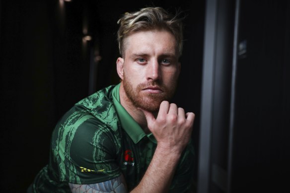 Kangaroos playmaker Cameron Munster at the Pullman Hotel on Wednesday.