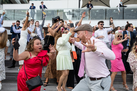 Party time at the Melbourne Cup.