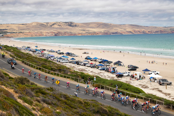 The Santos Tour Down Under was last held in South Australia in 2020.