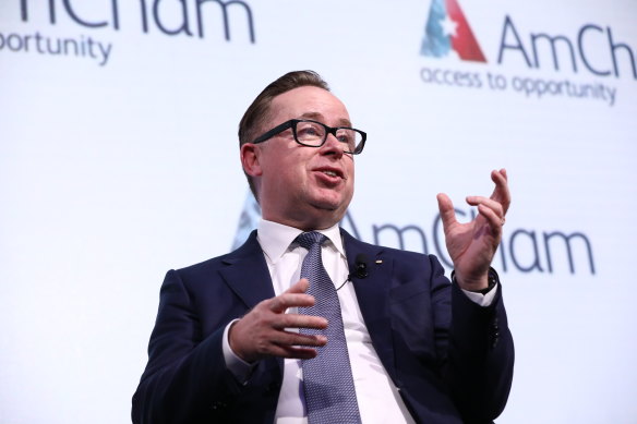 Qantas boss Alan Joyce says supply chain issues continue  to complicate the global aviation sector’s recovery.