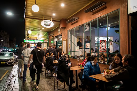 The Italian Bowl in Newtown was quite busy on Friday night.